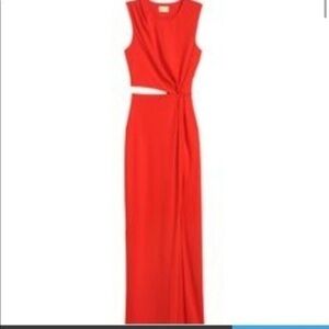 H&M gold collection red/orange dress open beautiful super fabulous dress EUC